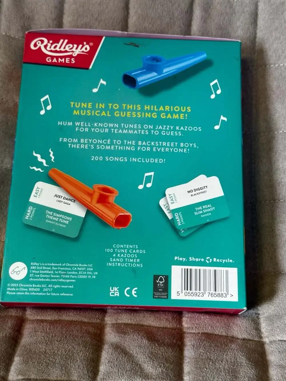 Ridley's Games Kazoo That Tune Musical Guessing Game With Four Kazoos
